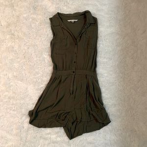 Army Green Lauren Conrad Sleeveless Romper